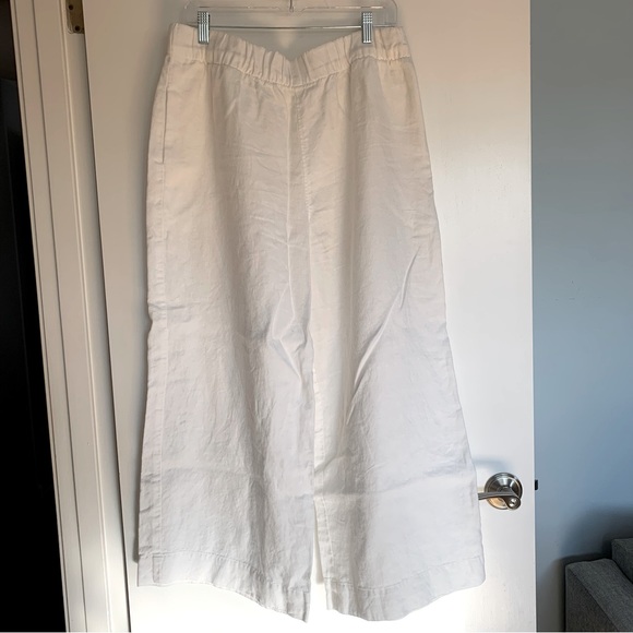 EUC Della Pants - Dallas Daws, white linen trousers pants, extra large, like new - Picture 3 of 13